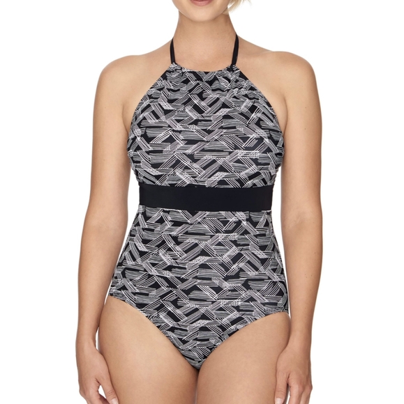 Time and Tru One Piece Swimsuit 1X - Picture 1 of 9